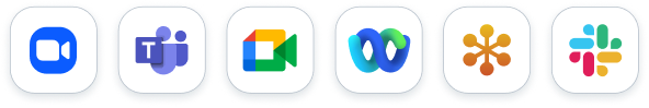 Zoom, Teams, Google Meet